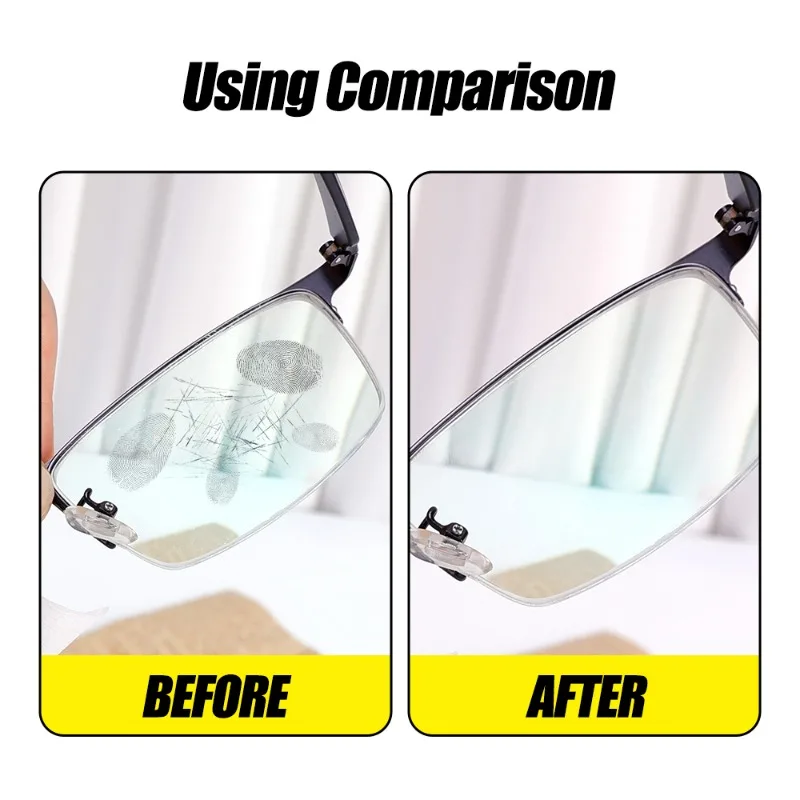 Portable cleaning cloth for glasses eyewear lens phone screen