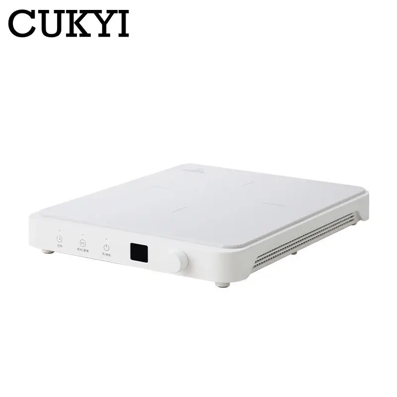 

2000W High Power Ultra-thin Induction Cooker Touch Panel With Knob 9 Gears Firepower Adjustable Stir-Fry Household Cooking Tools