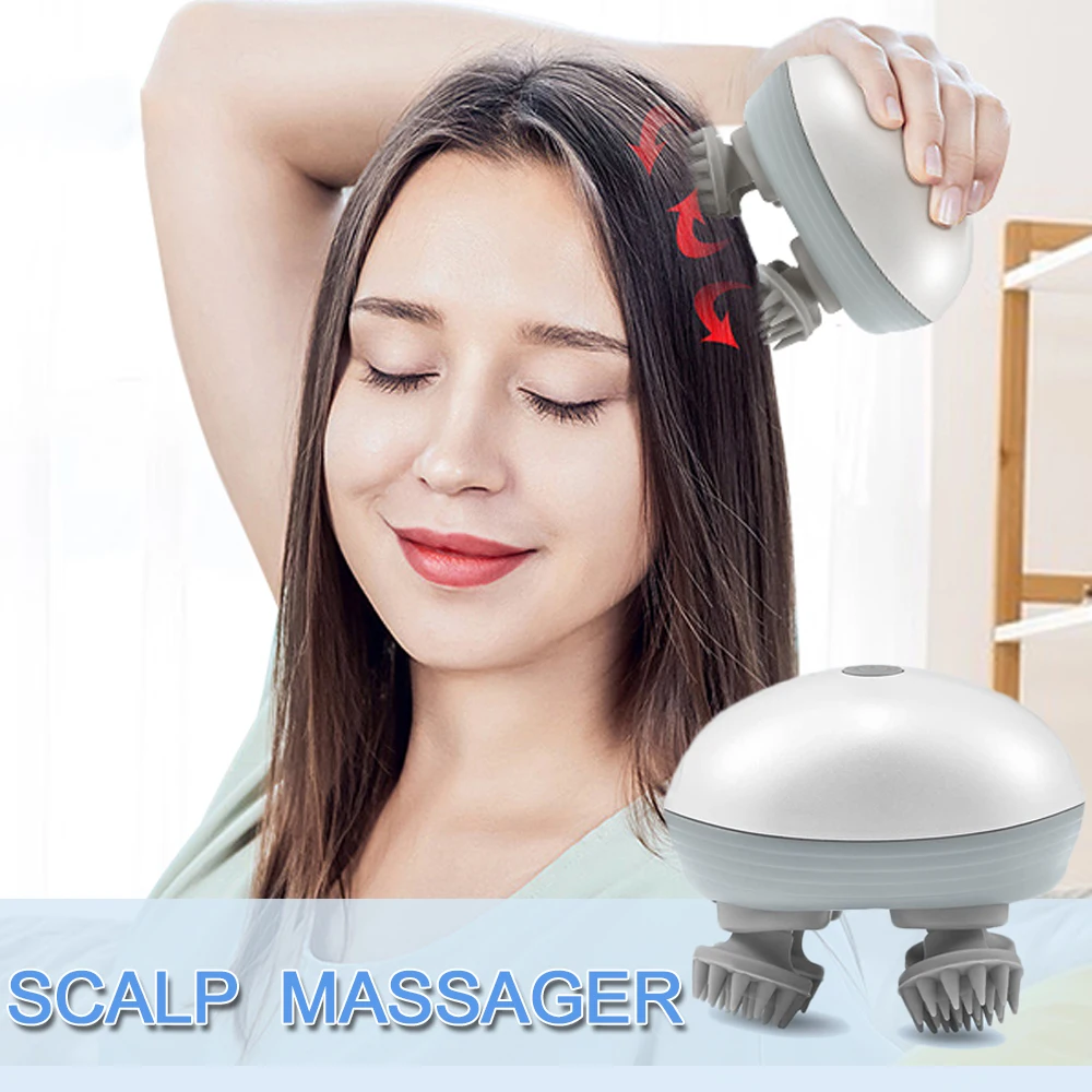 massage cuir chevelu masseur de cuir chevelu électrique avec vibrateur  chauffant pour les traitements de Relaxation soulagement de la Migraine  croissance des cheveux masseur corporel peigne de massage masseur électriqu  - AliExpress