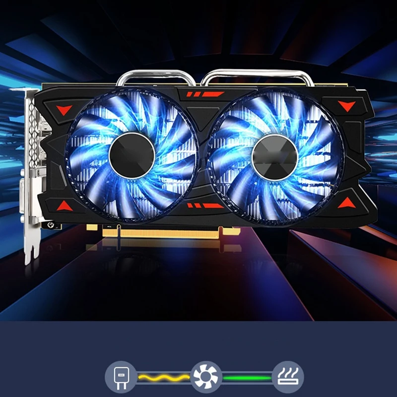 

Видеокарта RX580 8G с радиатором, 2 вентилятора, 7000 МГц