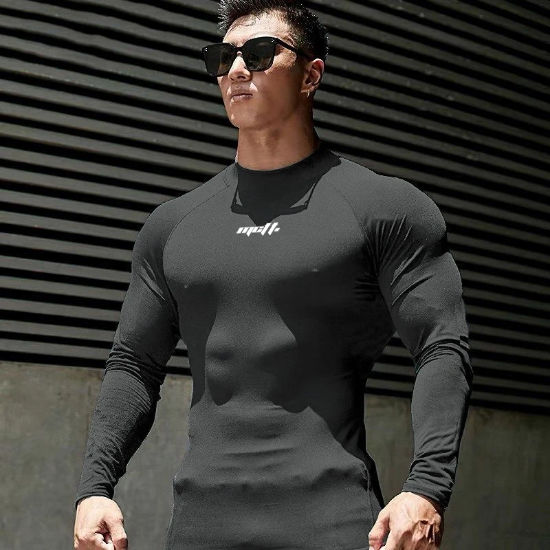 De Secado Rápido Para Hombre, Camisa De Manga Larga De Compresión Para Gimnasio, Fitness, Deporte, Ciclismo, Cremallera|Camisetas Para Correr| AliExpress | lupon.gov.ph