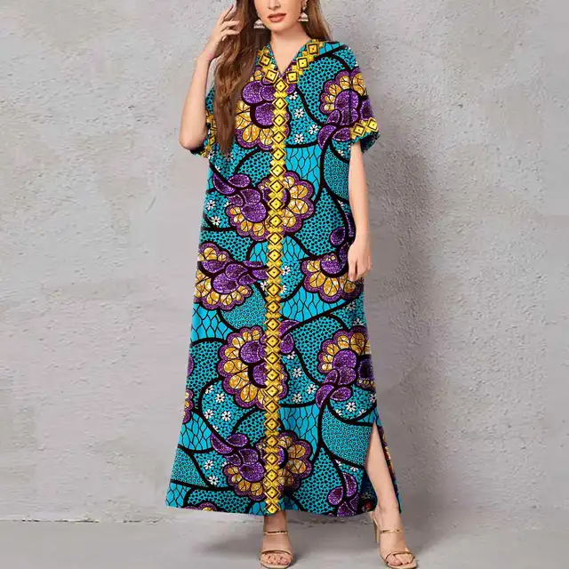 Amina Embroidered Print Dress - Image 2