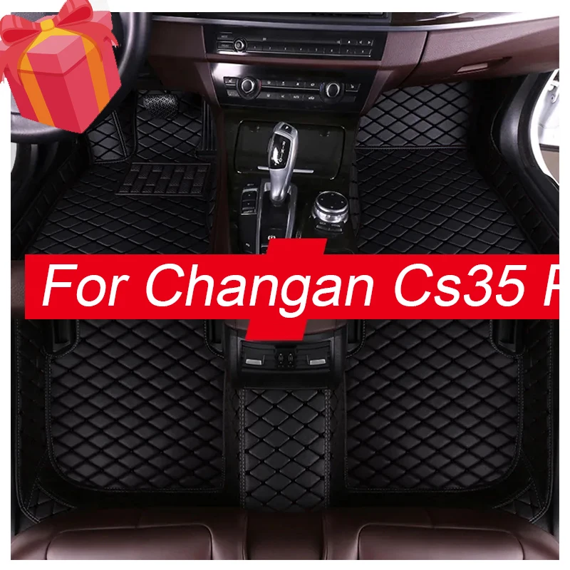 

Индивидуальные автомобильные коврики для Changan Cs35 Plus 2018-2022 года, экологически чистые кожаные автомобильные аксессуары, детали интерьера
