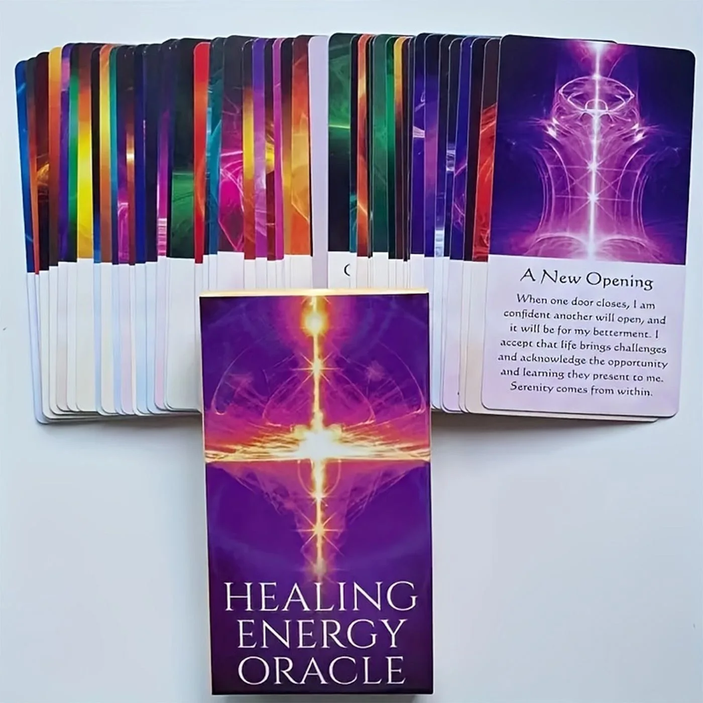 Healing Energy Oracle Cards A 54 Tarot English Visions Divination Edition Deck Borad Playing Games 2