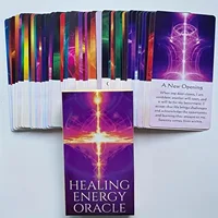 Healing Energy Oracle Cards A 54 Tarot English Visions Divination Edition Deck Borad Playing Games 2
