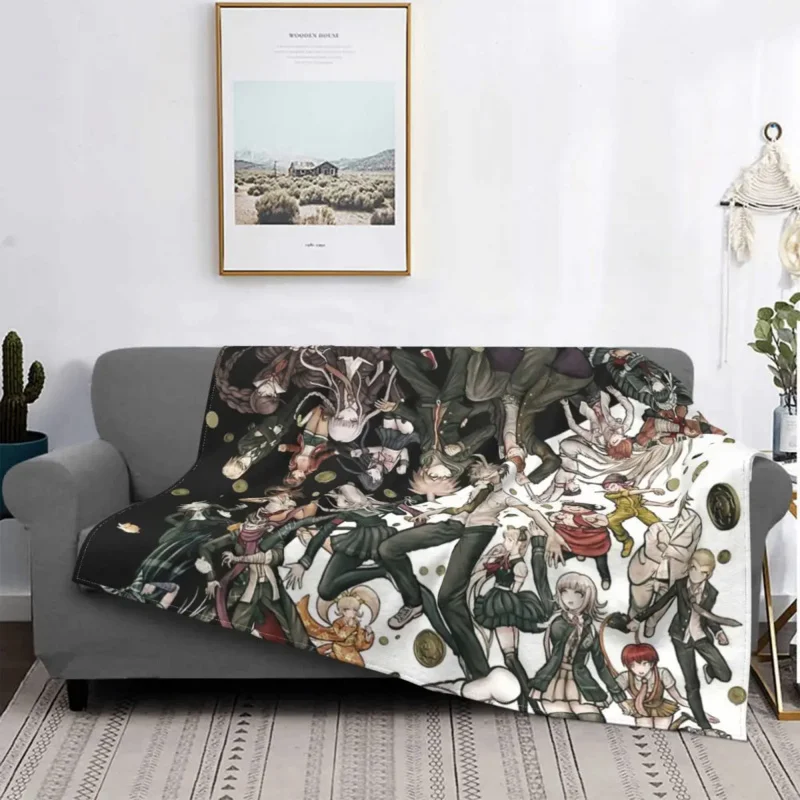 

Danganronpa Kokichi Ouma Blanket anime rantaro amami game Wool Awesome Warm Throw Blanket for Coverlet Autumn/Winter