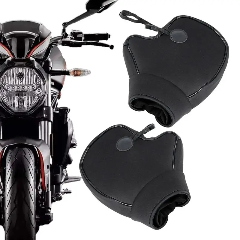 

Motorcycle Handlebar Muffs Windproof Mitts For Winter Riding Multiple Protection Winter Accessory For Snowmobiles Scooters ATVs