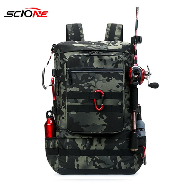 Fishing Tackle Bag, Fishing Lure Bait, Shoulder Backpack, Carry Bags