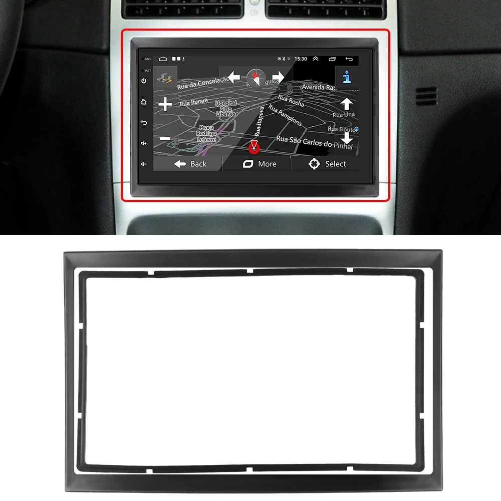 Ǫ 307 2001-2008  ڵ      г,  ׼, 2 Din Fascias