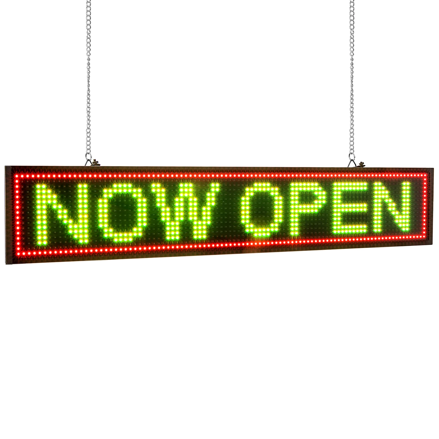 50Cm P5 16*96 Pixel Led Sign Display Panel Rgb Indoor Glass Window Programmabile Scrolling Promotiontext Per Store Supermarket