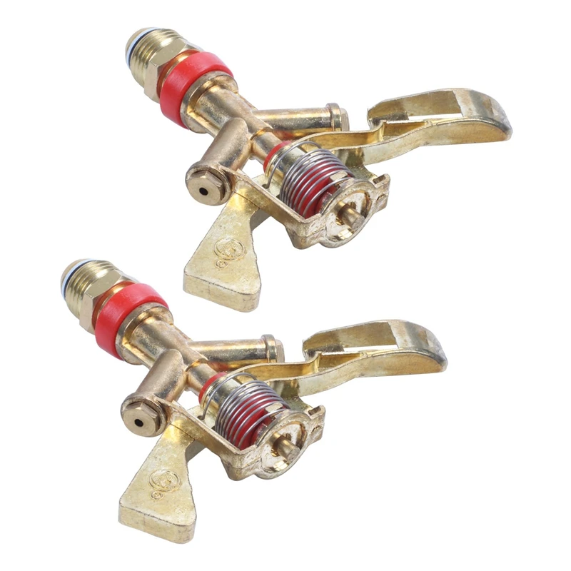 

2X Hot New 1/2 Inch Dual Connector Zinc Alloy 360 Degree Rotate Rocker Arm Water Sprinkler Spray Nozzle