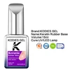 KODIES GEL Keratin Rubber Base Coat 15ML Nail Strengthener Gel Nail Polish Semi permanent UV Durable Base Varnish Protects Nails 5