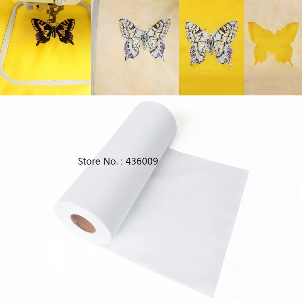 

Tear Away Embroidery Machine Stabilizer Backing 15" 12" 10" roll Cut into Variable Sizes for Machine Embroidery and Hand Sewing