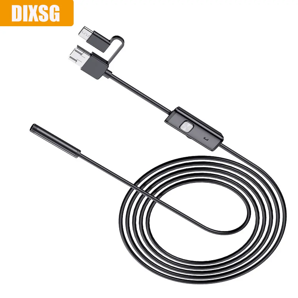 AN100 5.5mm Endoscopic Camera for Mobile 3in1 Tpye-c Micro USB c  Borescope Mini Camera Piping Inspection Camera for Drain Pipe