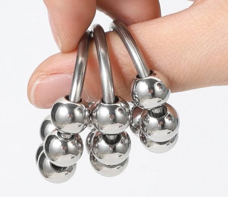 Metal Sleeve Ring Men's Six Bead Lock Precision Sleeve Ring