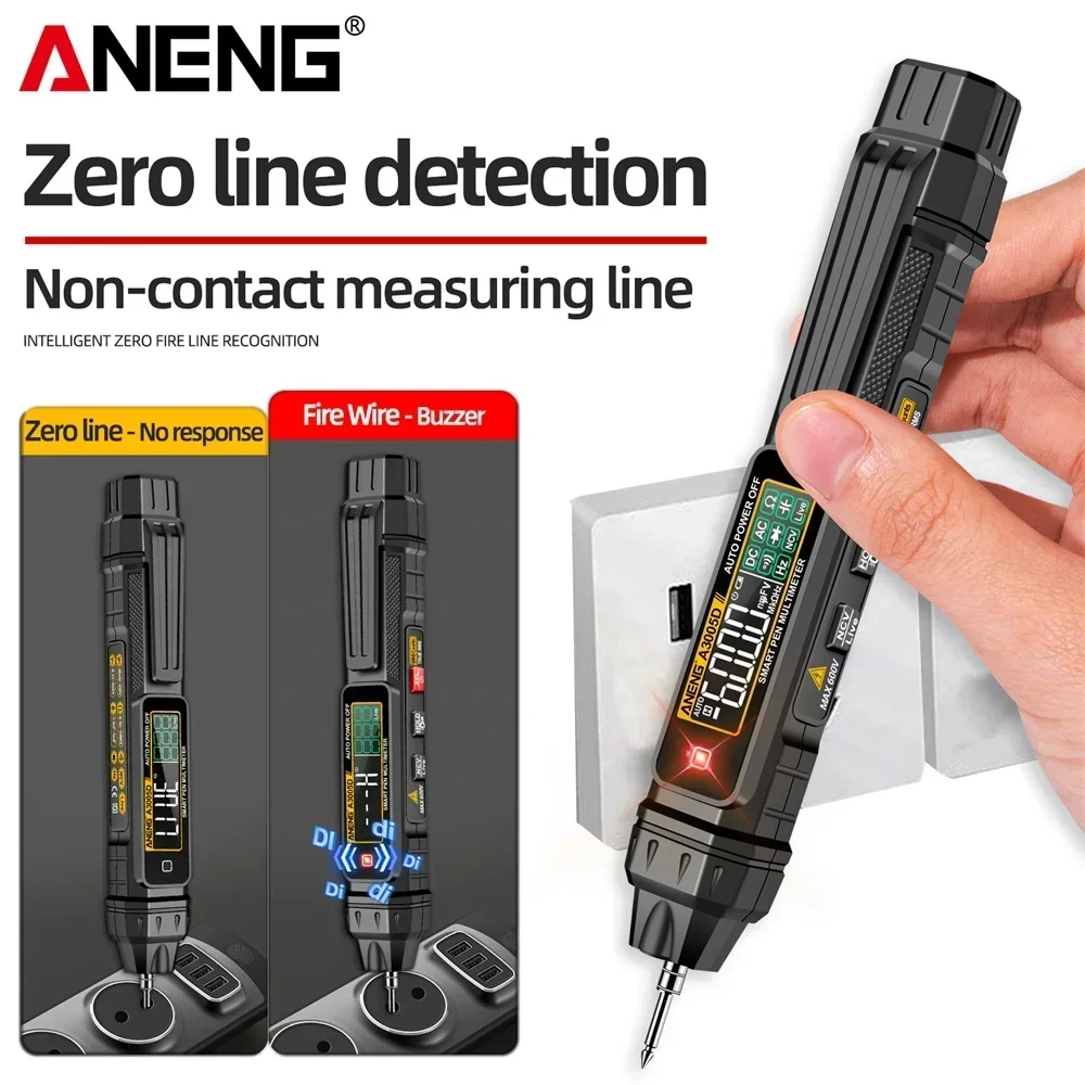 ANENG 6000 īƮ  Ÿ  Ƽ, True RMS AC DC  ׽, NCV Hz Ohm   , A3005D