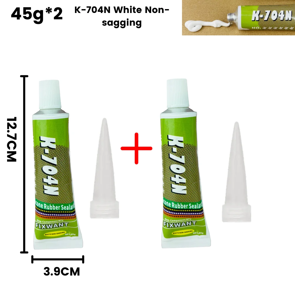 Silicone Industrial Adhesive 45g - High-Strength RTV Sealing Glue for Electronics (Available in Black, White, Transparent)