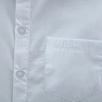 Chemises blanches à manches longues pour bébés garçons et filles, vêtements doux et confortables pour enfants de 90 à 170cm, nouvelle collection printemps et automne 4