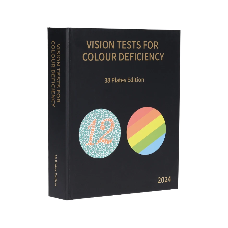 2024 High Quality New Publish 38 Plates Optometry Color Blindness Color Deficiency Test Book