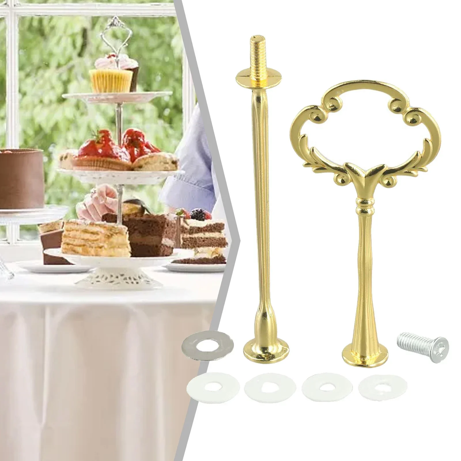 Cake Decorating Tools Cake Stand Cake Baking Tools Cake Making Tools Dessert Stand Fruit Plate Stand 2/3 Tier