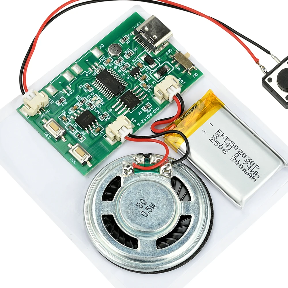 DIY recording and playback module 8M USB Recordable Birthday Card Music Voice Module Chip for DIY Voice Audio toy Greeting Card