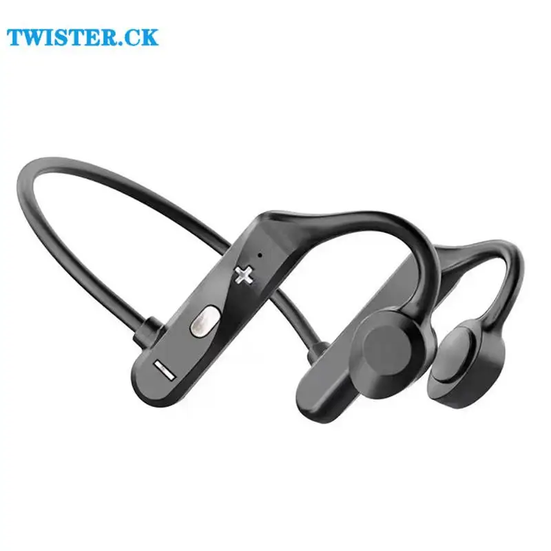 Ks69 골전도 헤드폰 소음 감소 스테레오 서라운드 사운드, 무선 블루투스 호환 목 걸이형 스포츠 헤드셋