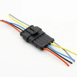 Waterproof Multi - Way Auto Connector Plug Set with Cable - 1Set (5P)