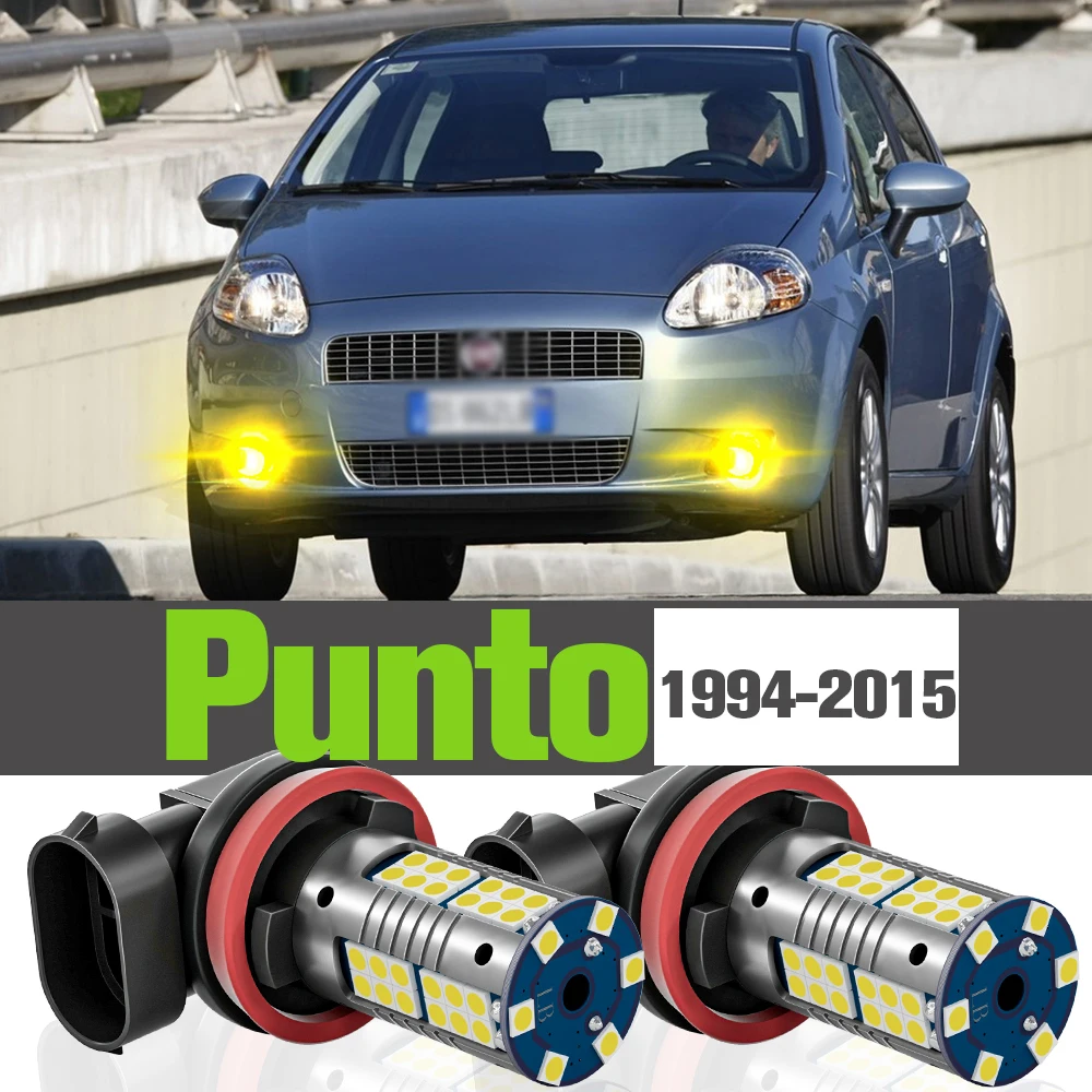 2x LED Fog Light Accessories Lamp For Fiat Punto 1994 2015 2003 2004