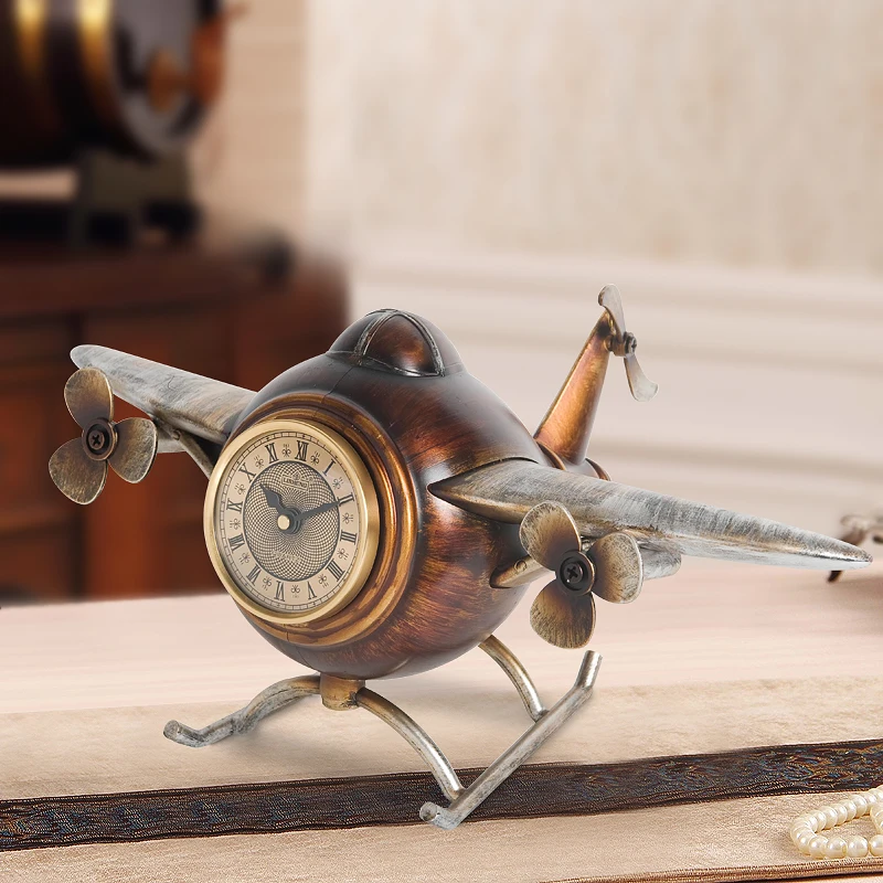 

Retro Nostalgic Clock Living Room Desk Clock Bedroom Vintage Clock Decoration