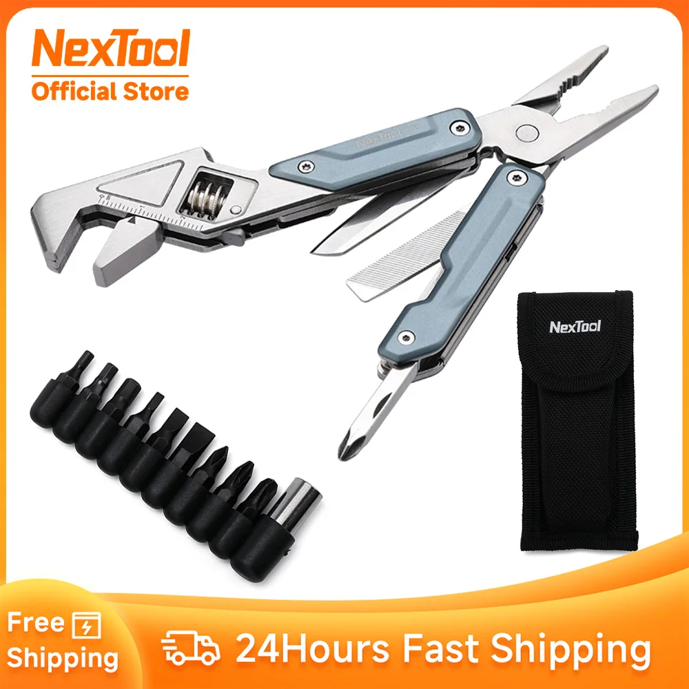 NexTool 8 In 1 Light Wrench W2 Multi Tool Foloding Pliers Multi-functional Spanner Screwdriver Outdoor Camping EDC Hand Tools 1