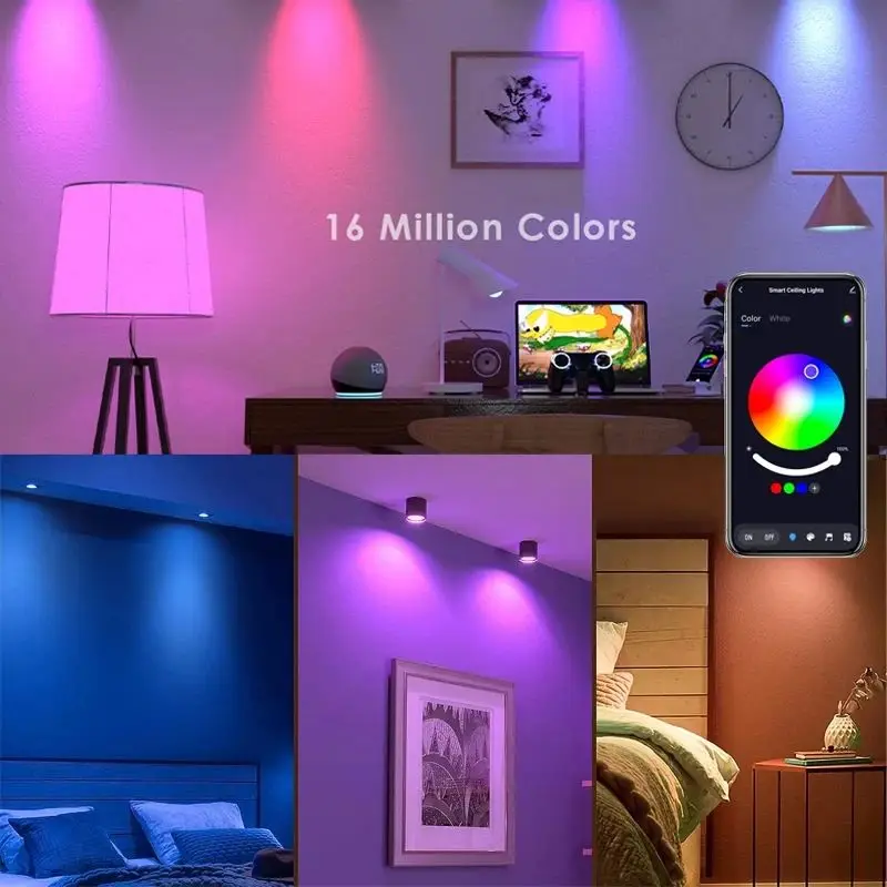 GU10 LED Bulb Dimmable RGB Colour Changing Smart Bulb 220V 5W Bluetooth Smart Life APP Control Room Home Smart Led Bulb