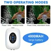 Rechargeable USB Fish Tank Air Pump 4800mAh Battery Silent Oxygen Pump with 1M Tube for Aquarium Outdoor Breeder Tanks Portable 5