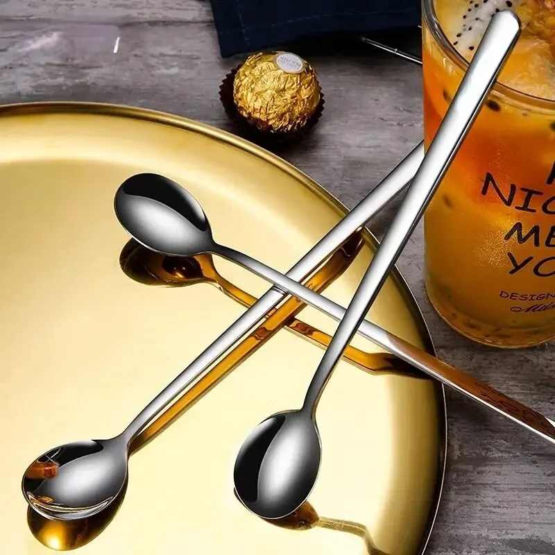 Stainless Steel Spoons Long Handle Kitchen Utensils