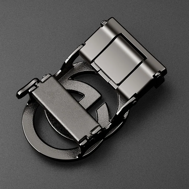 2025 New 3.5cm Gold Chrome Automatic Buckle Designer Belt Buckle Fashion Men's Business Gold Silver Black Alloy Automatic Buckle