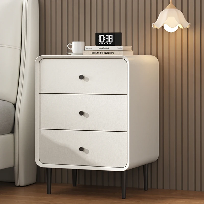 

Modern Multifunctional Nightstands Wood Cute Drawers Luxury Storage Mobile Nightstands Narrow Outdoor Muebles Bedroom Furniture