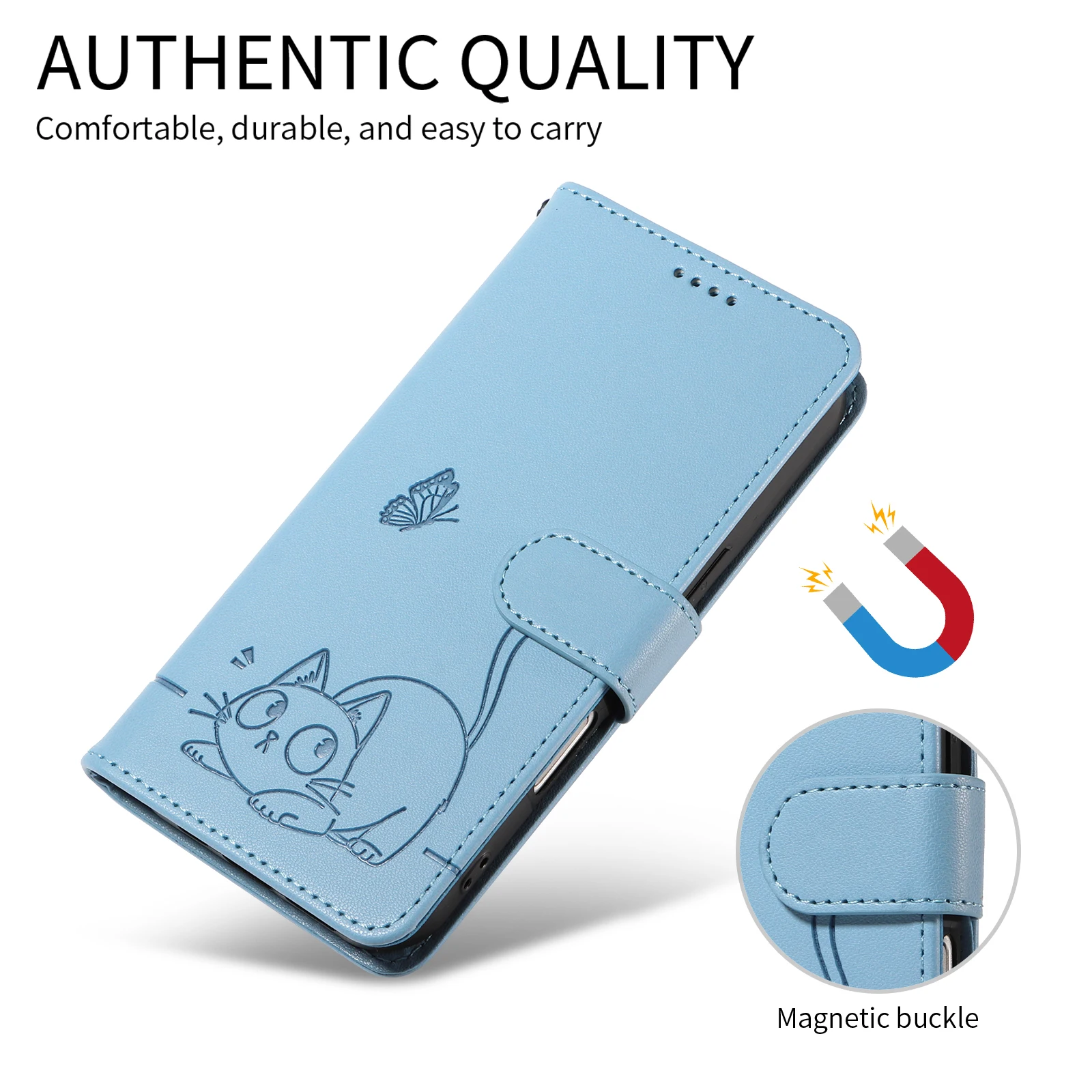 Leather Wallet Case - Universal Fit