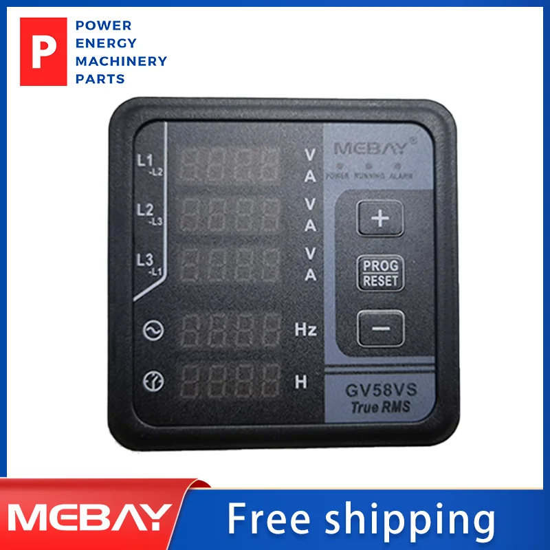 

Mebay GV58VS DC8-36V Original Engine Digital Multi-functional Meter Current&Voltage Test For Three-phase Generator Parts