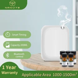 Namste Smart Aromatherapy Diffuser Bluetooth 200ML Capacity Electric Aromatic Oasis Essential Oil Diffuser Home Freshener Device