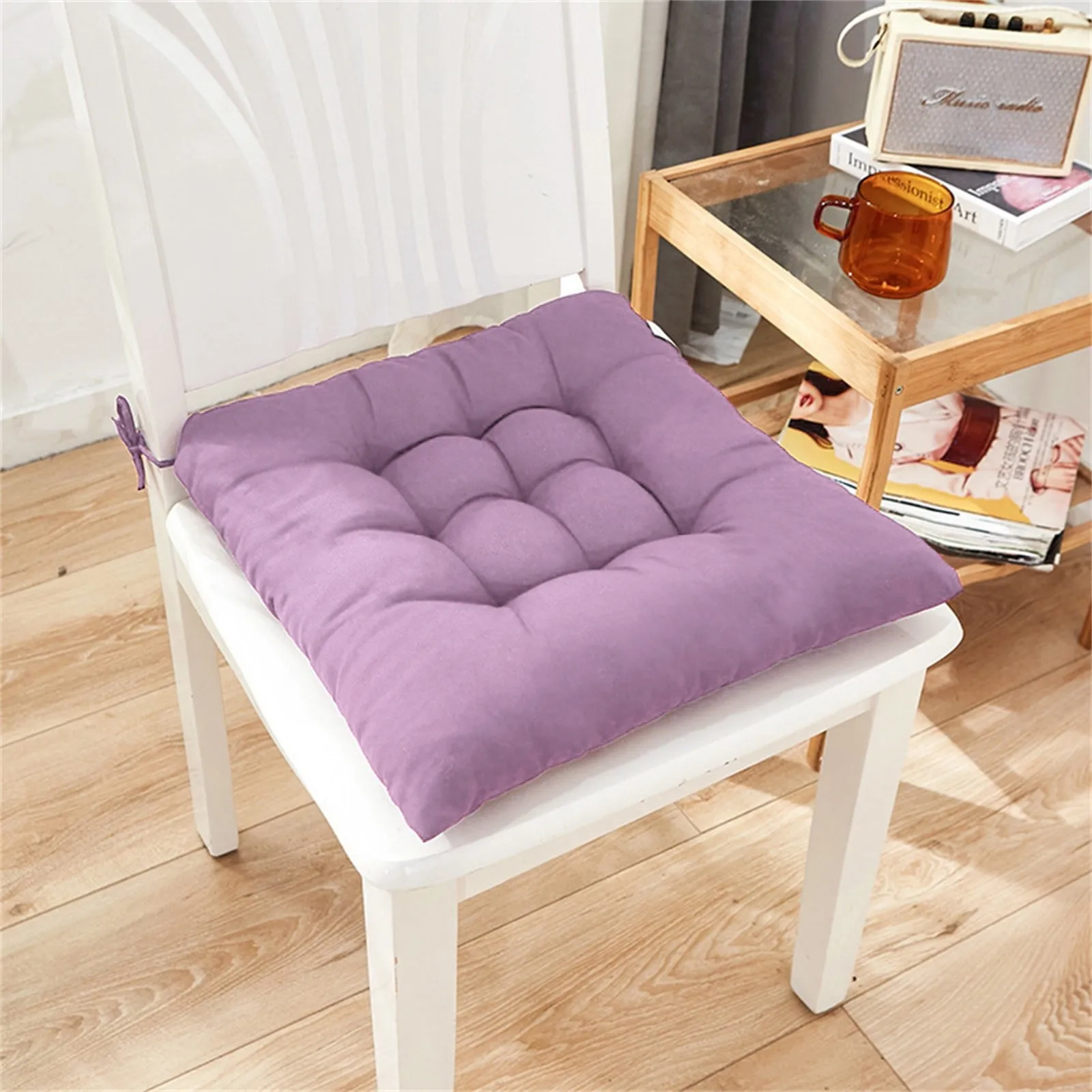 Square Stool Cushions Pearl Cotton Office Bar Chair Back Seat Sofa Cushion  Hip Chair Protective Mat Cartoon Seat Pad Buttocks Chair Cushion Backrest