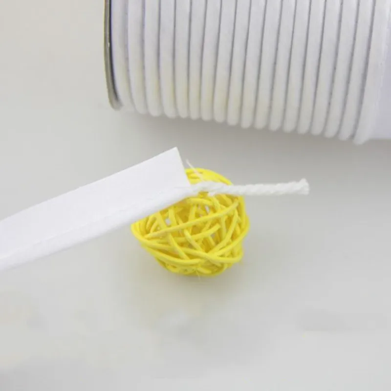 1/2"(12mm) Polyester Satin Bias Piping Binding Tape Cord DIY Patchwork Craft Supplies Material Sewing Accessories Silk Satin Ribbons Doll Handmade Accessories