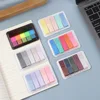 Macaron Color PET Memo Pad 100 Sheets Sticky Notes Self-adhesive Post Label Index Stickers Marker School A7692 3