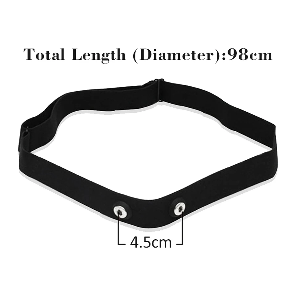 Heart Rate Belt Chest Strap for Coospo Polar Wahoo Garmin Mount Heart Rate Sensor Monitor Elastic Soft Strap Band Blue F