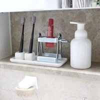 Frosted Rolling Toothpaste Squeezer Tightener Squeezing Tool Tube Wringer Aluminum Silver Tooth Paste Dispenser Lazy 2