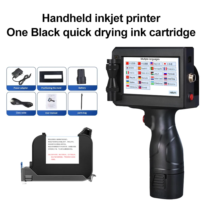 12.7 מ "מ נייד הזרקת דיו מדפסת הזרקת דיו חכמה חולצה קוד מספר קוד לוגו תאריך תפוגה תווית תאריך תפוגה תווית תאריך