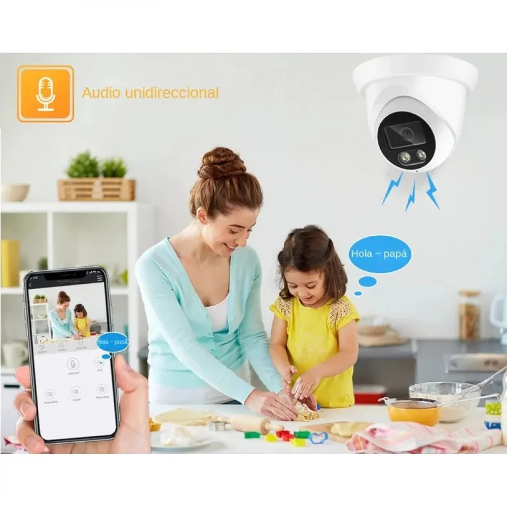 New 4K 8MP IP Camera Audio Outdoor AHD H.265 Onvif Wide Angle 2.8mm AI Color Night Vision Home CCTV Video Surveillance Security 4