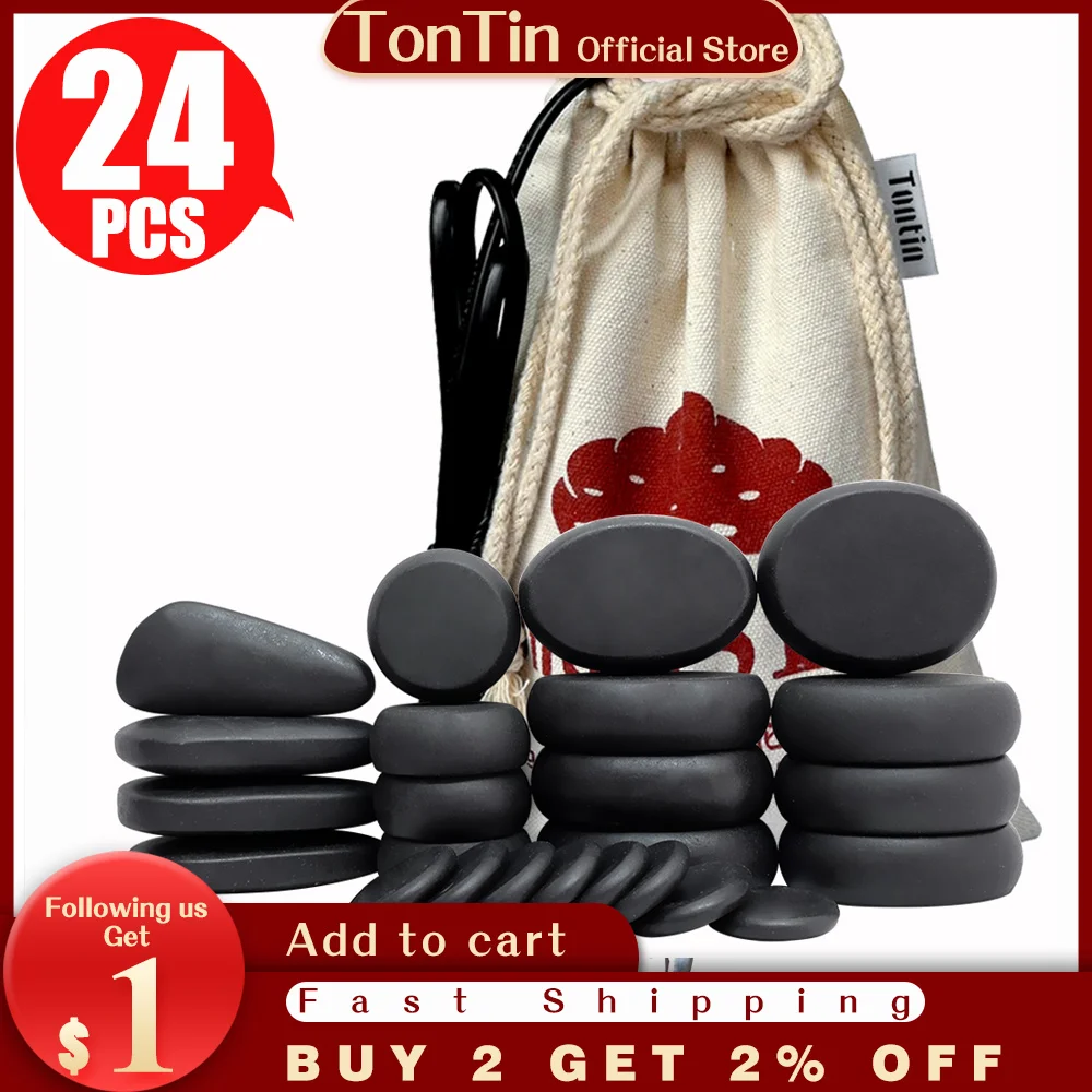 tontin-hot-stone-massage-body-basalt-stone-set-beauty-salon-spa-with-thick-canvas-heating-bag-healthcare-back-pain-relieve