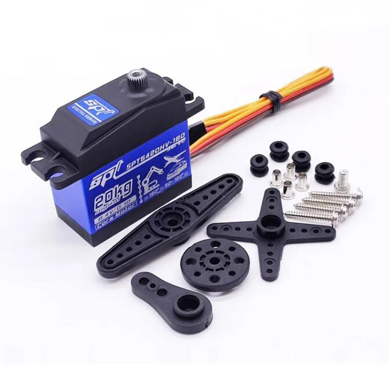 

SPT5435LV-180W 35KG High Torque Waterproof Steering Machine 1:10, 1:8 Remote Control Car Servo Upgrade