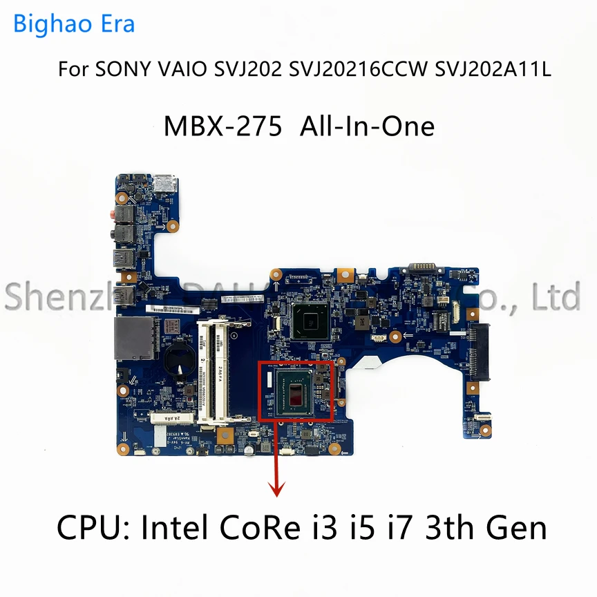 

For Sony MBX-275 SVJ202 SVJ20216CCW SVJ202A11L All-In-One Motherboard With i3 i5 i7 CPU V210 1P-0128500-8011 A1922899A A1910416A