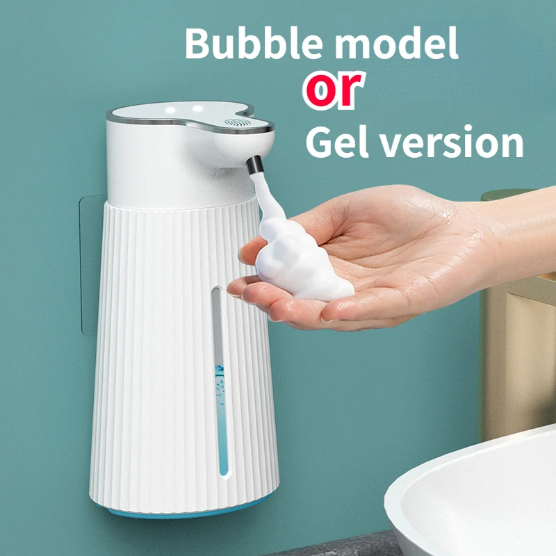 

Touchless Automatic Soap Dispenser 400ML Wall-Mounted Infrared Sensor Smart Foam Gel Machine Hand Washer Sanitizer USB Charging