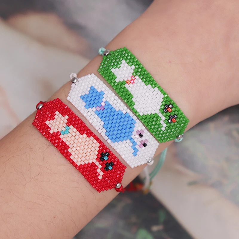 Yoimckay Braccialetto Ragazza,Braccialetti Anime Cartoon,Moda Braccialetti Amicizia,Regolabile Bracciale con Ciondoli,Cartone animato Bracciale Accessori,Idea Regalo per Bambina Migliore Amica,Kawaii
